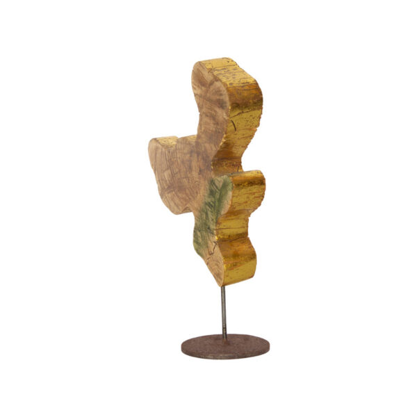 Escultura de Madeira Dourada Mini - Wharehouse